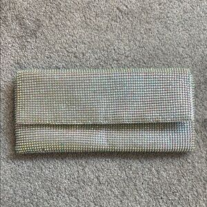 Jessica McClintock Silver Elegant Clutch